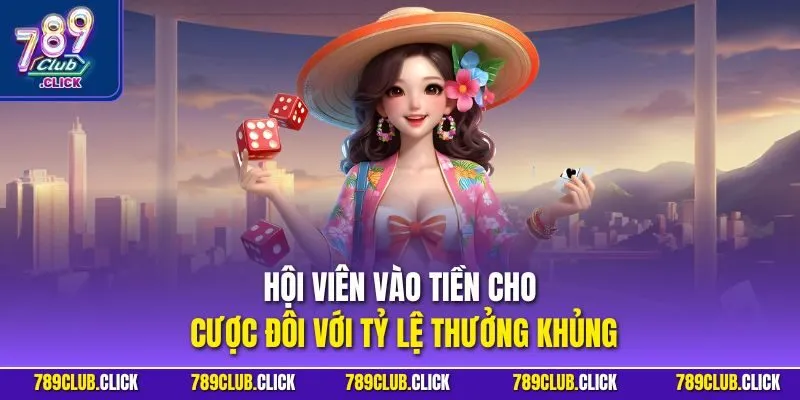 Hội viên vào tiền cho cược đôi với tỷ lệ thưởng khủng